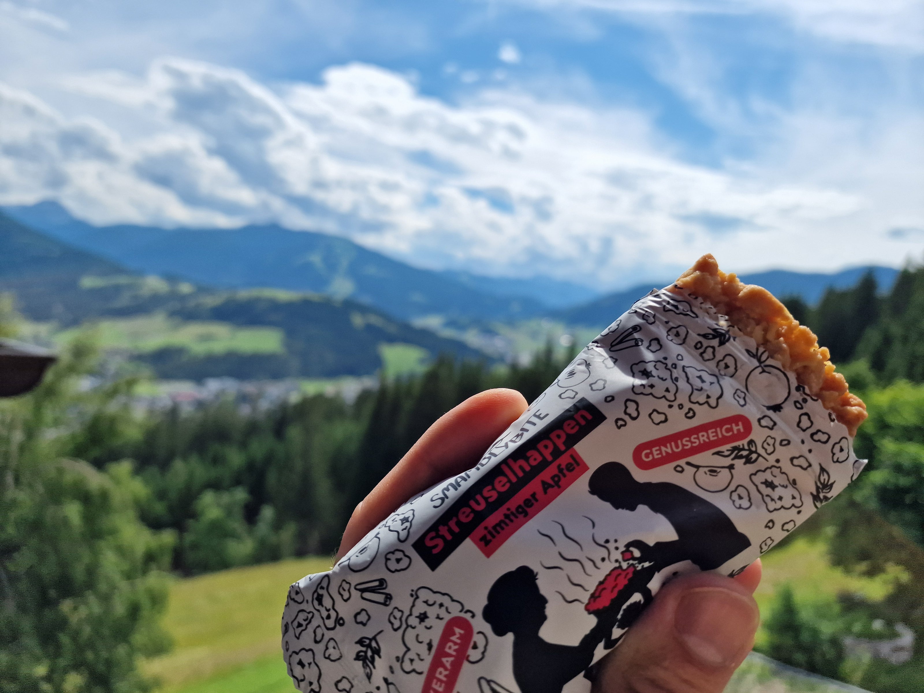 Energieriegel-Streusel-Aussicht