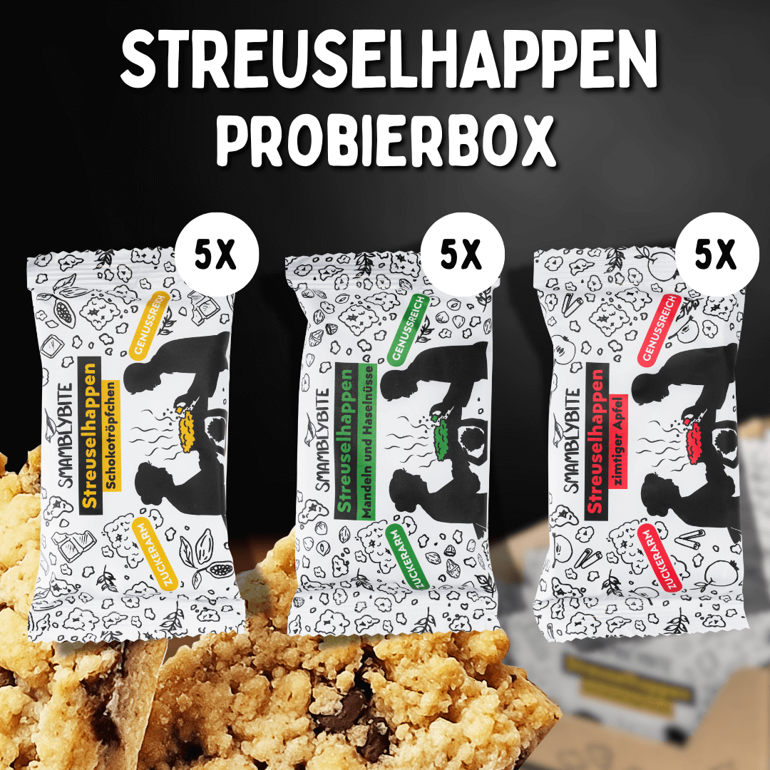 Streuselhappen Probierbox