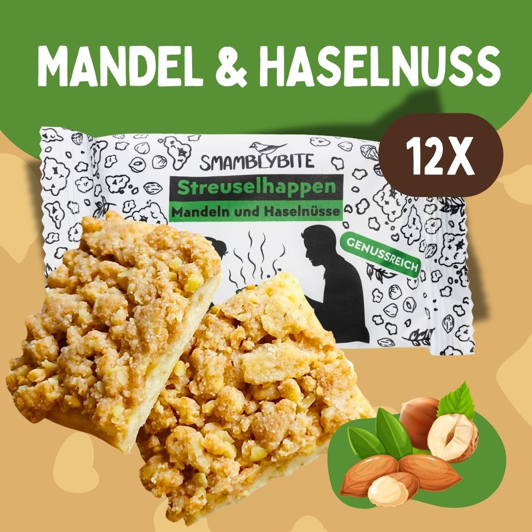 12x Streuselhappen Mandel & Haselnuss