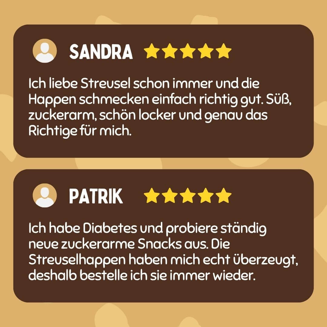 12x Streuselhappen Zimtiger Apfel