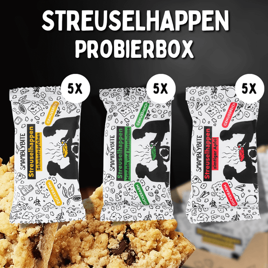 Streuselhappen Probierbox