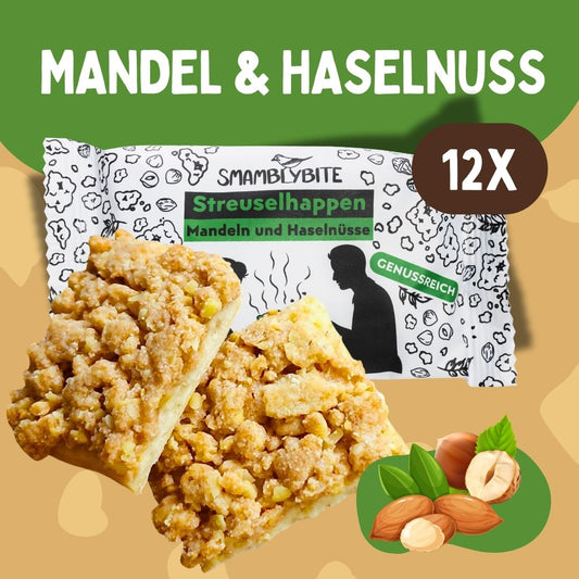 12x Streuselhappen Mandel & Haselnuss