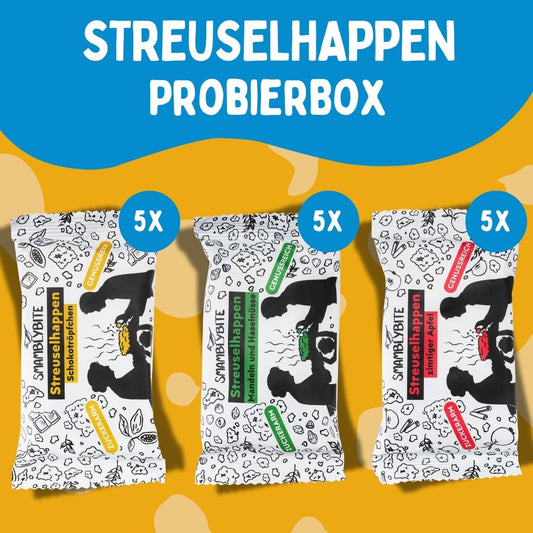 Streuselhappen Probierbox