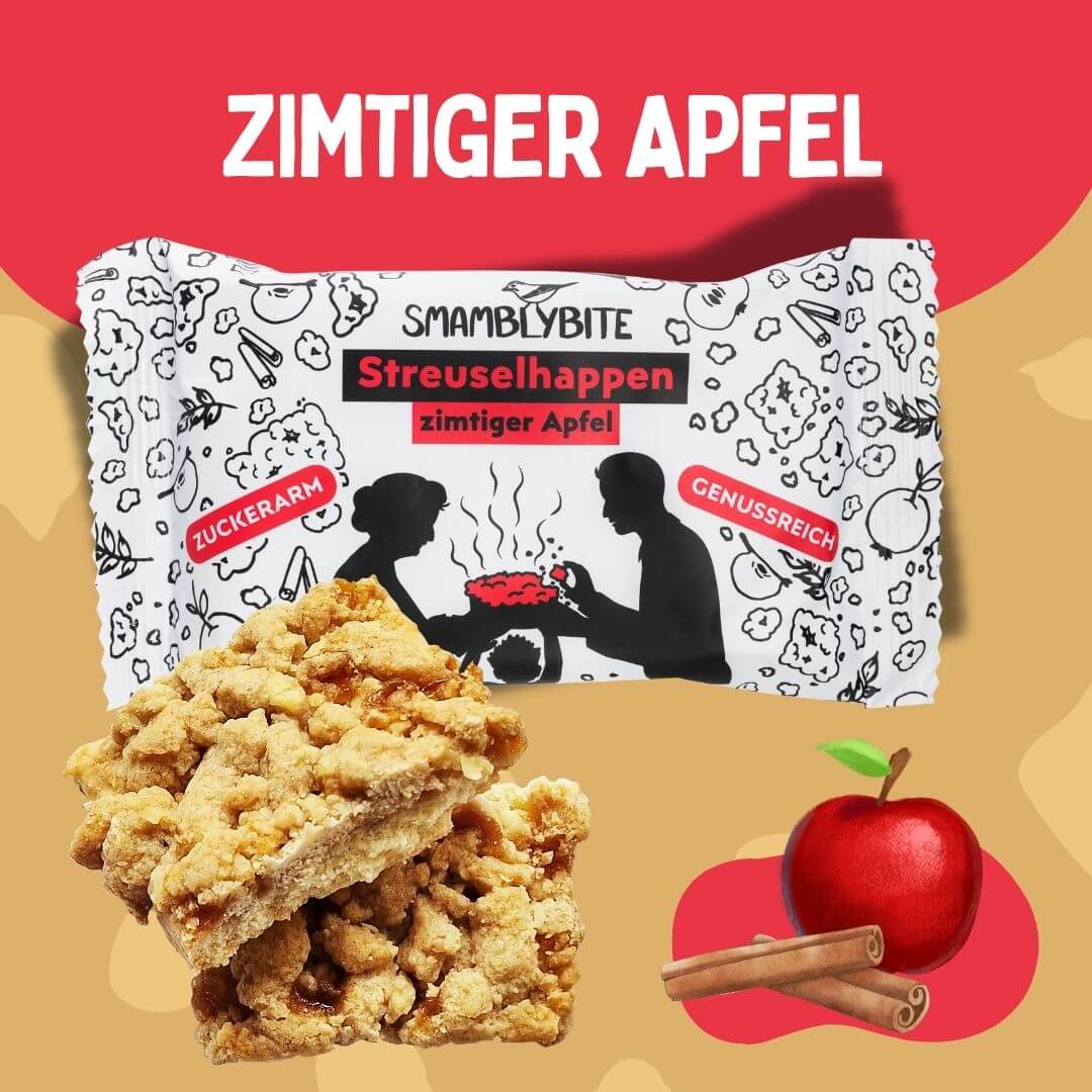 12er Box Streuselhappen zimtiger Apfel